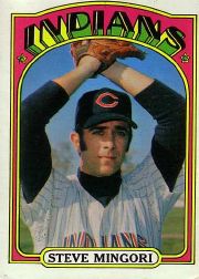 1972 Topps Baseball Cards      261     Steve Mingori